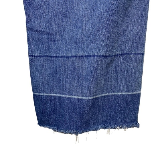 Old Navy women's plus size 18 released hem cropped jeans frayed hem high rise - Picture 5 of 6